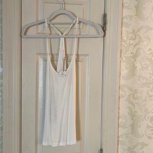 NWT OFF white racer back top
